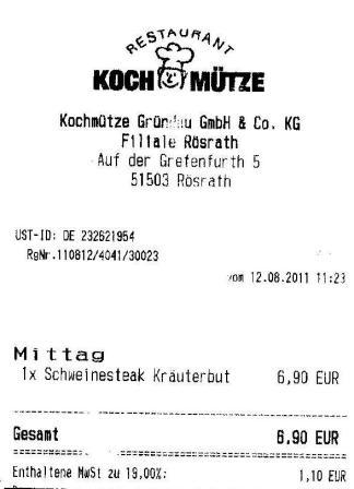 fteg Hffner Kochmtze Restaurant